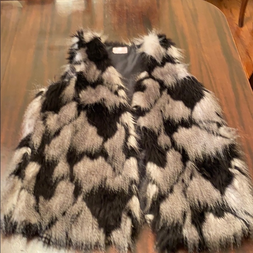 Faux fur vest